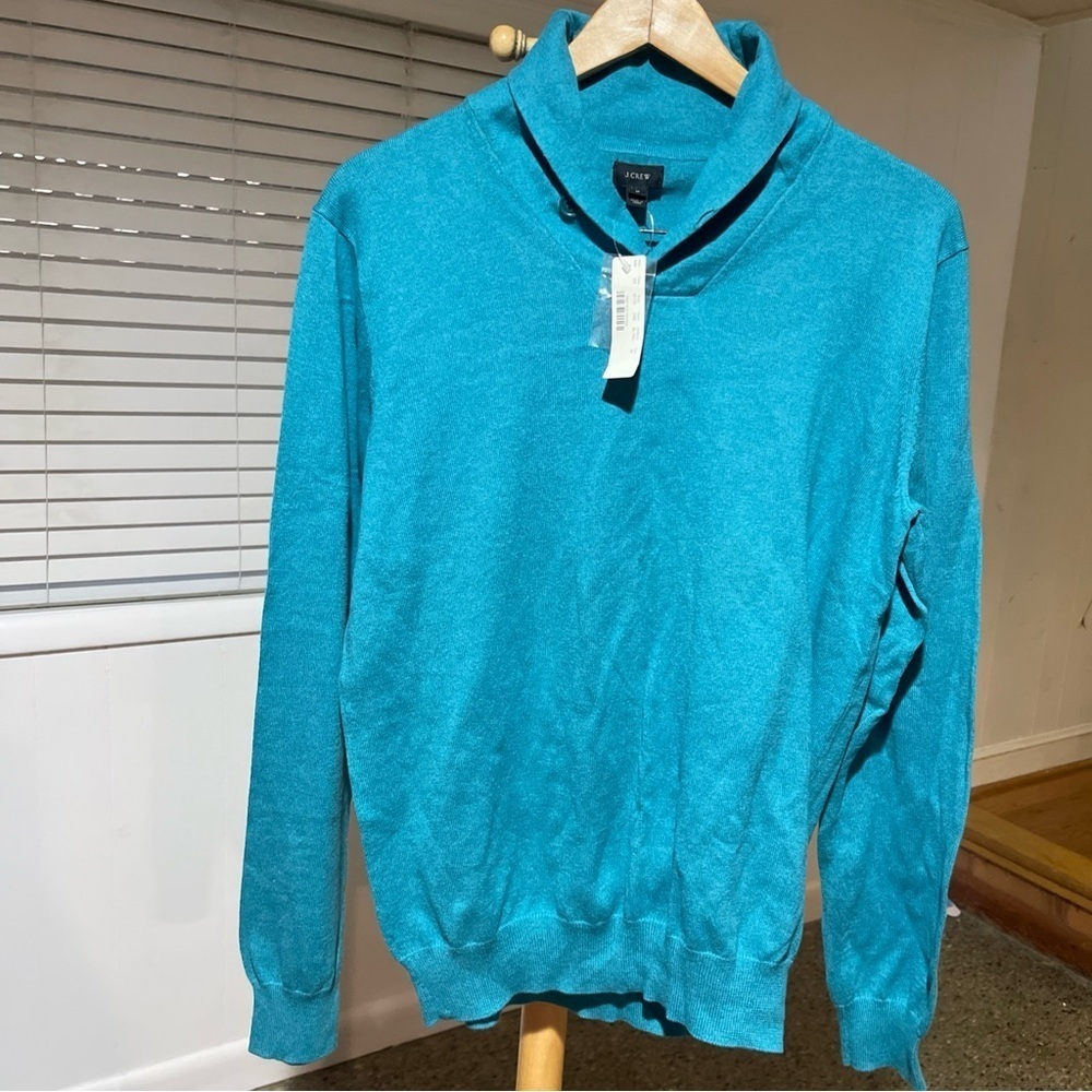 J. Crew Men's Turquoise Turtleneck Sweater size M